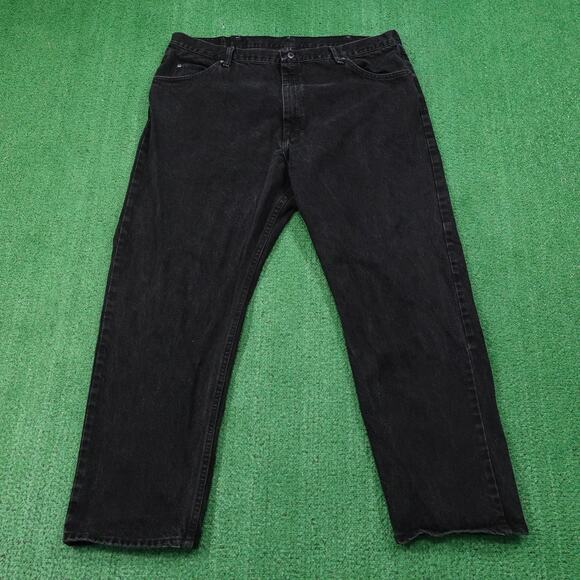 Vintage Wrangler Jeans Mens 42x30 (40x29.5) Black Authentic 97601CB Straight Leg - Picture 1 of 8